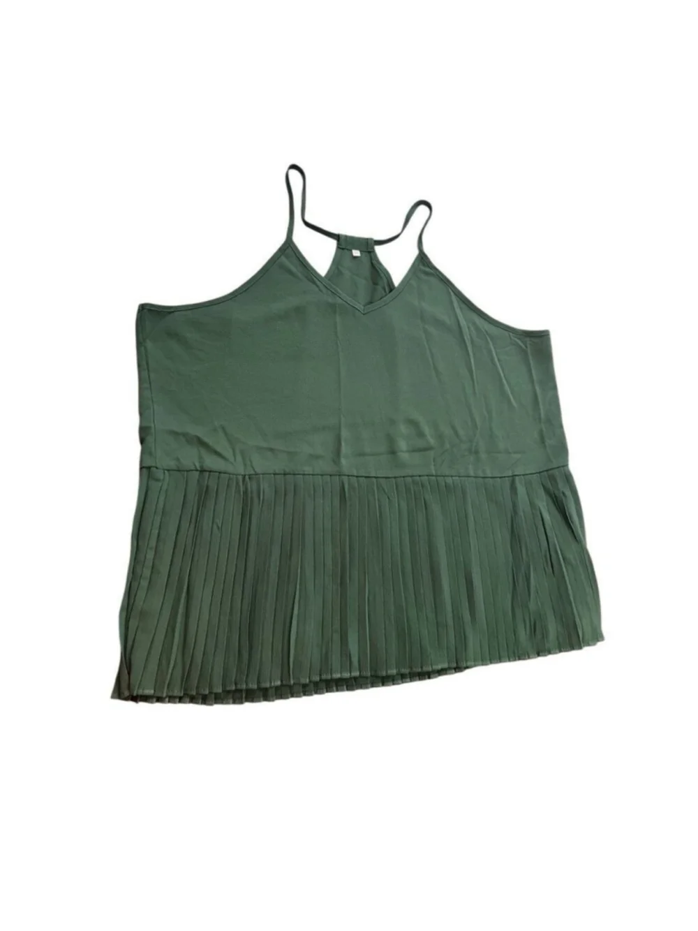 VCAY Ruffle Hem Rib-Knit Cami Top size 2XL - Picture 3 of 9